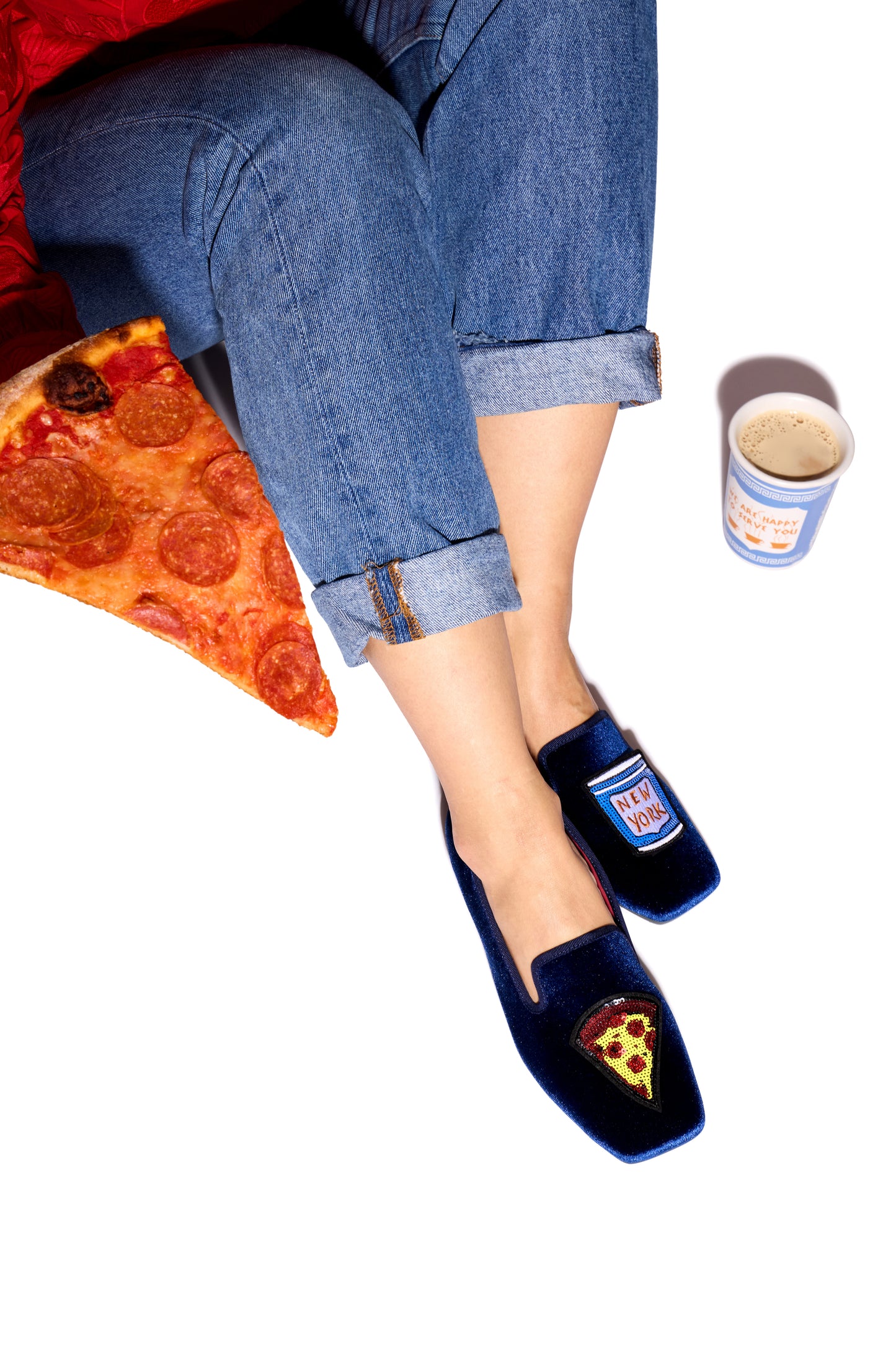 Bryant NYC Embellished Velvet Loafers