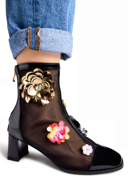 Javits Mesh Ankle Boots