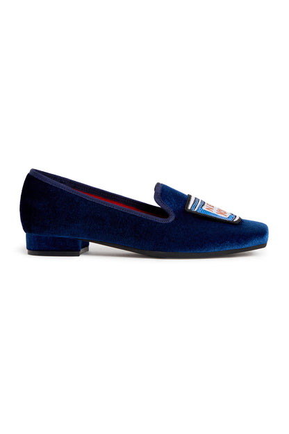 Bryant NYC Embellished Velvet Loafers