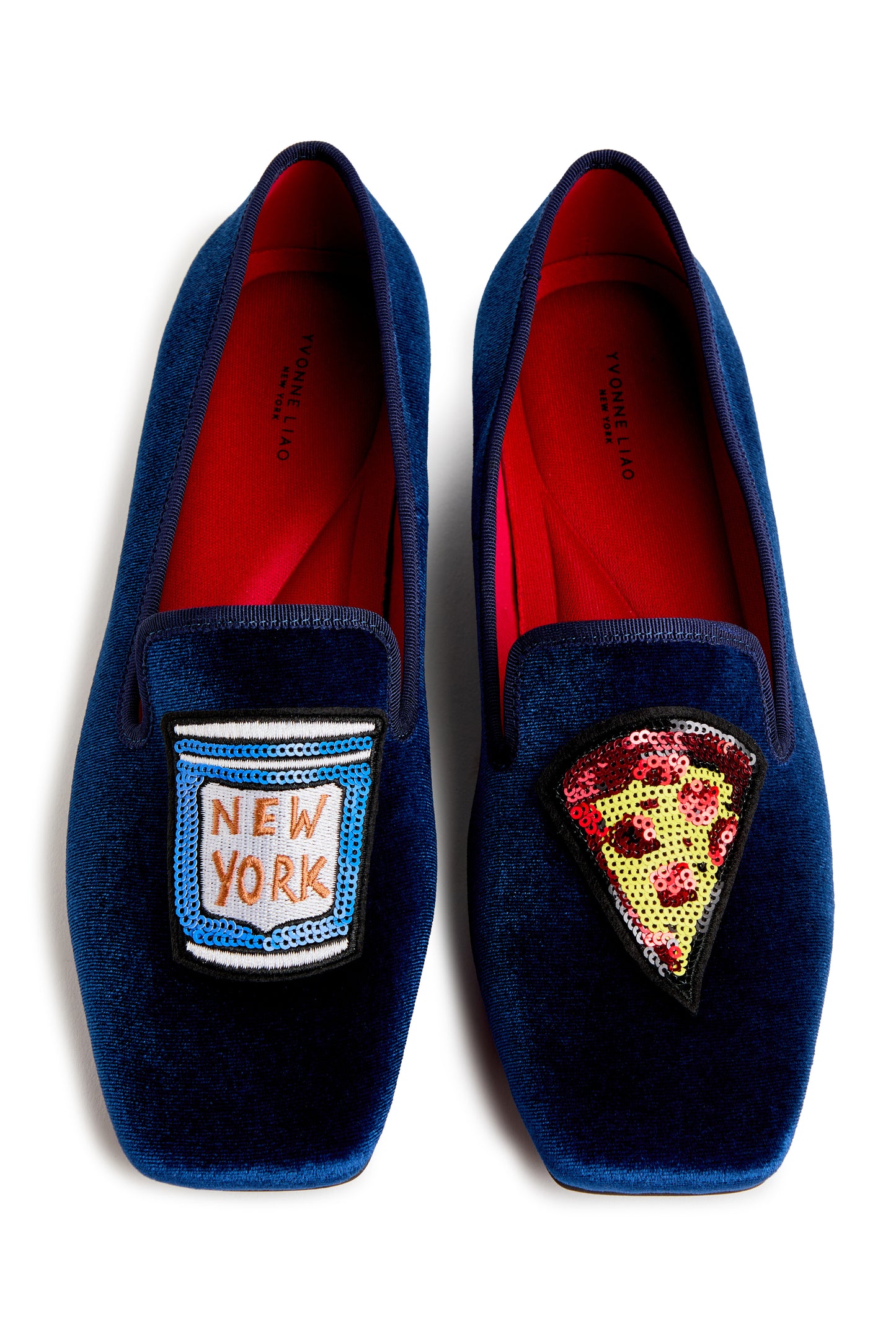 Bryant NYC Embellished Velvet Loafers